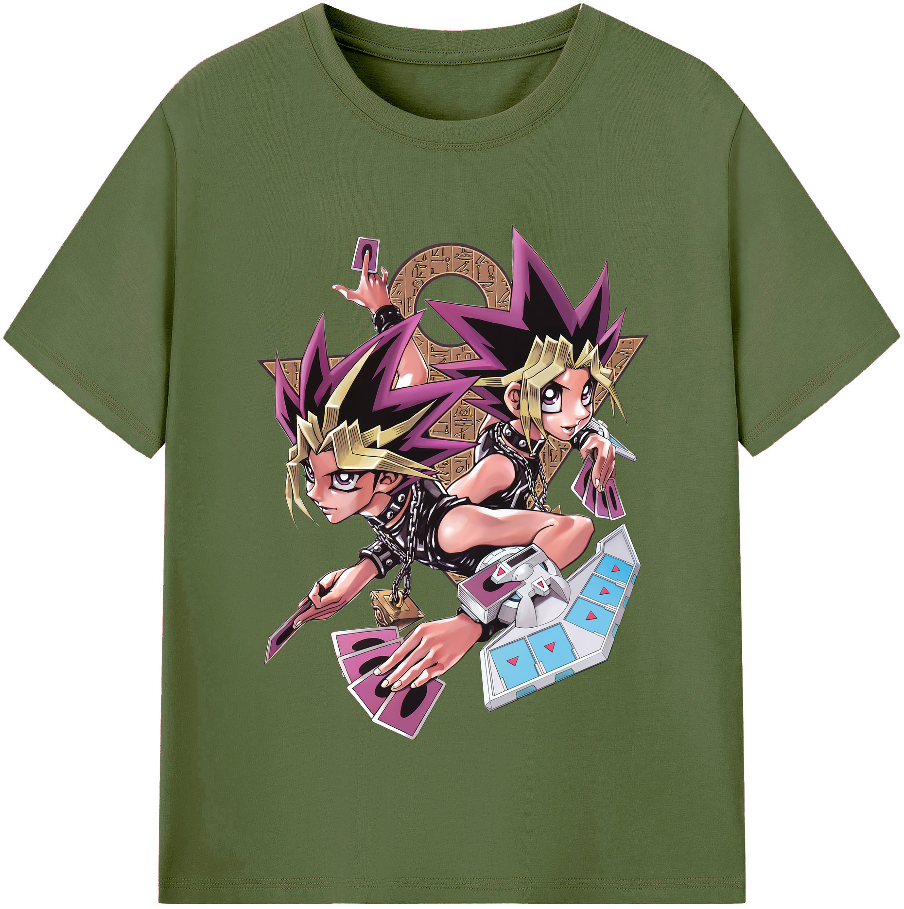 （画像用） 遊☆戯☆王 Yu-Gi-Oh! 綿100％半袖Tシャツ（フロントプリント）